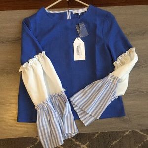 Long Sleeve Ruffled Top